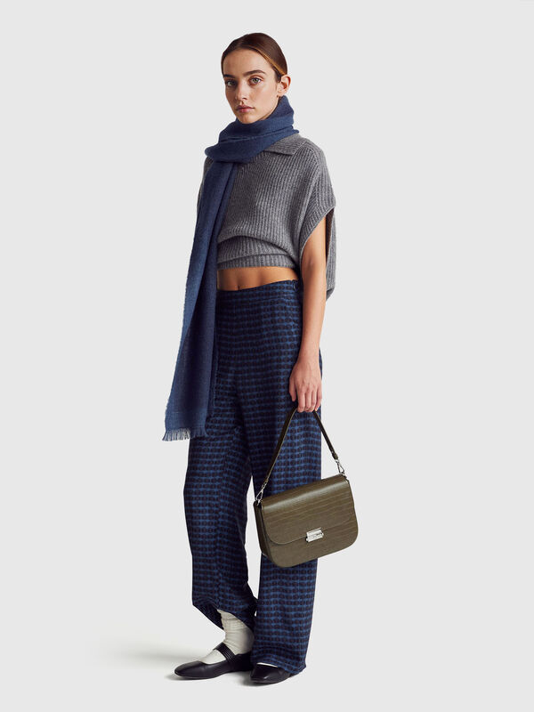 Straight trousers with graphic print Straight trousers with graphic print Women