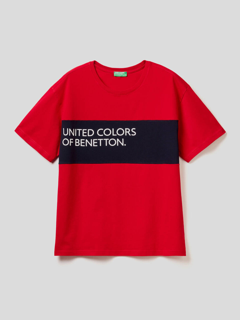 100% cotton t-shirt with clashing band image number null