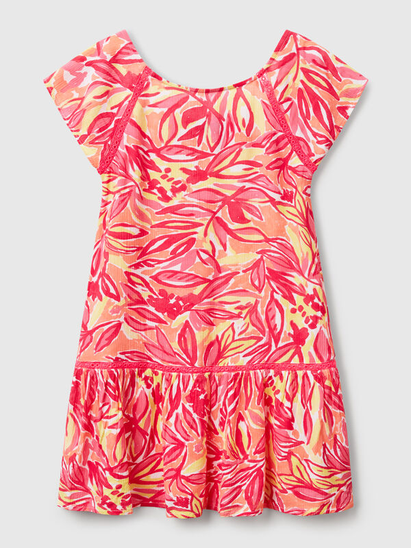 Dress with tropical print Junior Girl