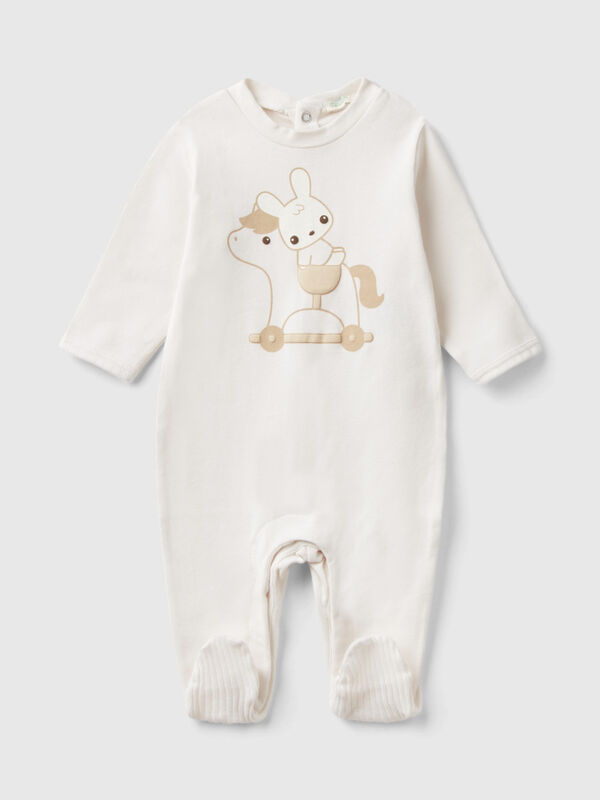 Long onesie with print New Born (0-18 months)