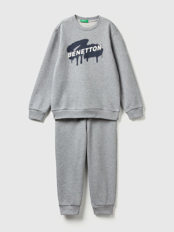 Sweat tracksuit with logo Junior Boy