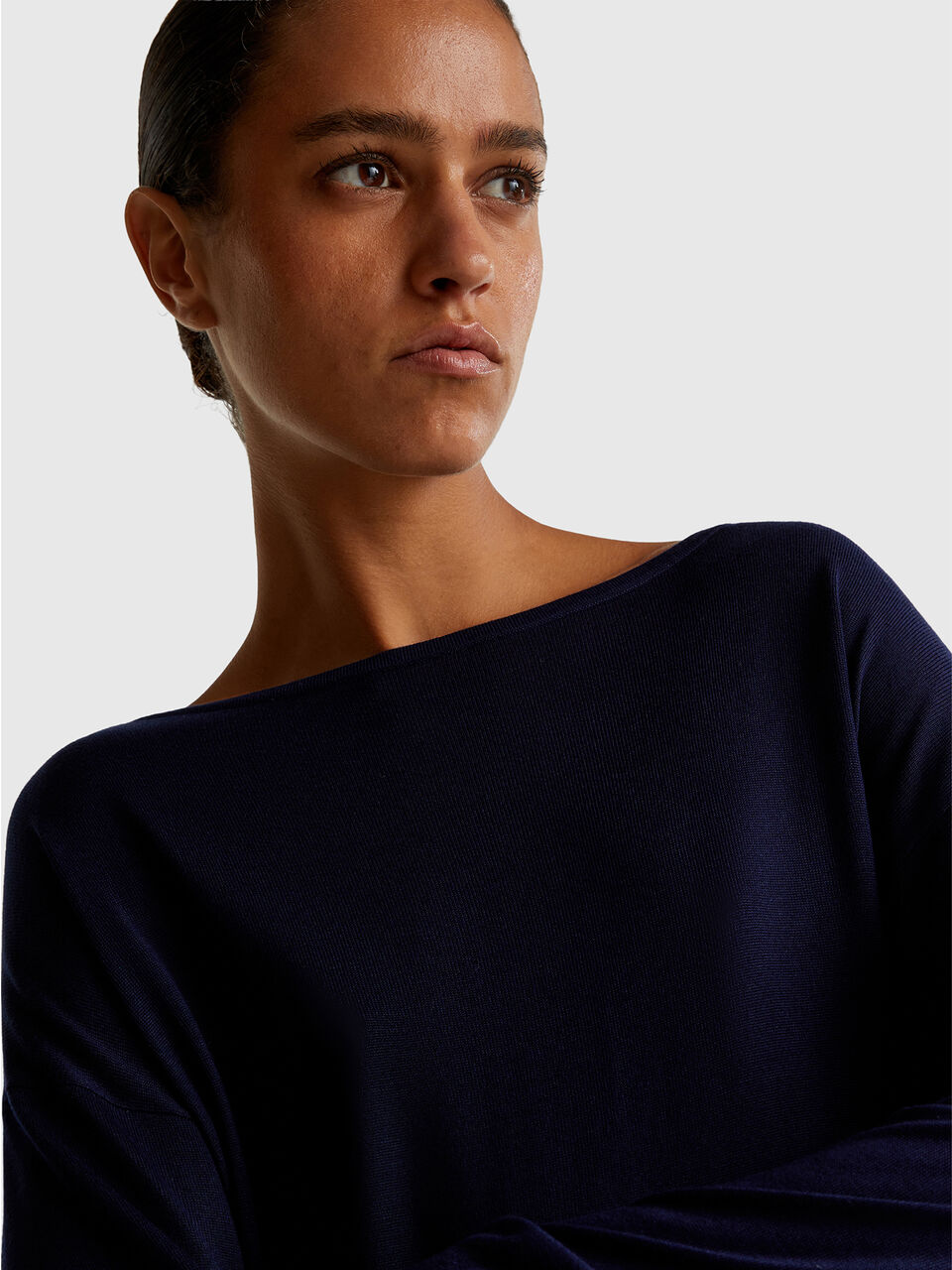 BOAT-NECK SWEAT.L/S Women image number null