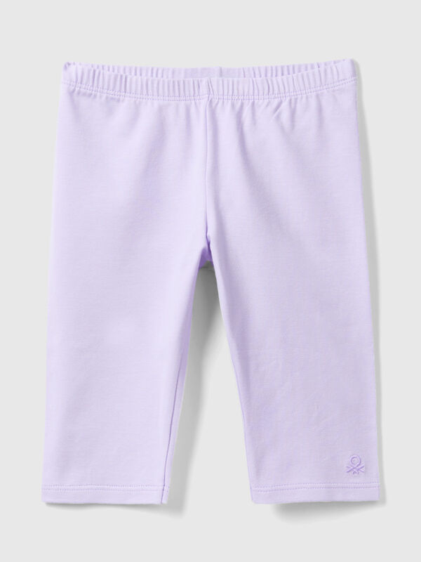 3/4 leggings in stretch cotton Junior Girl