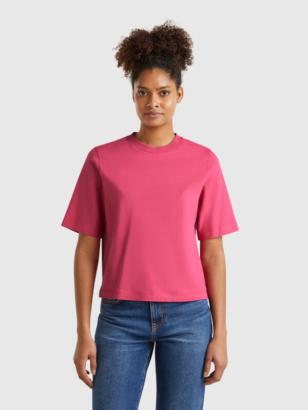 100% cotton boxy fit t-shirt Women