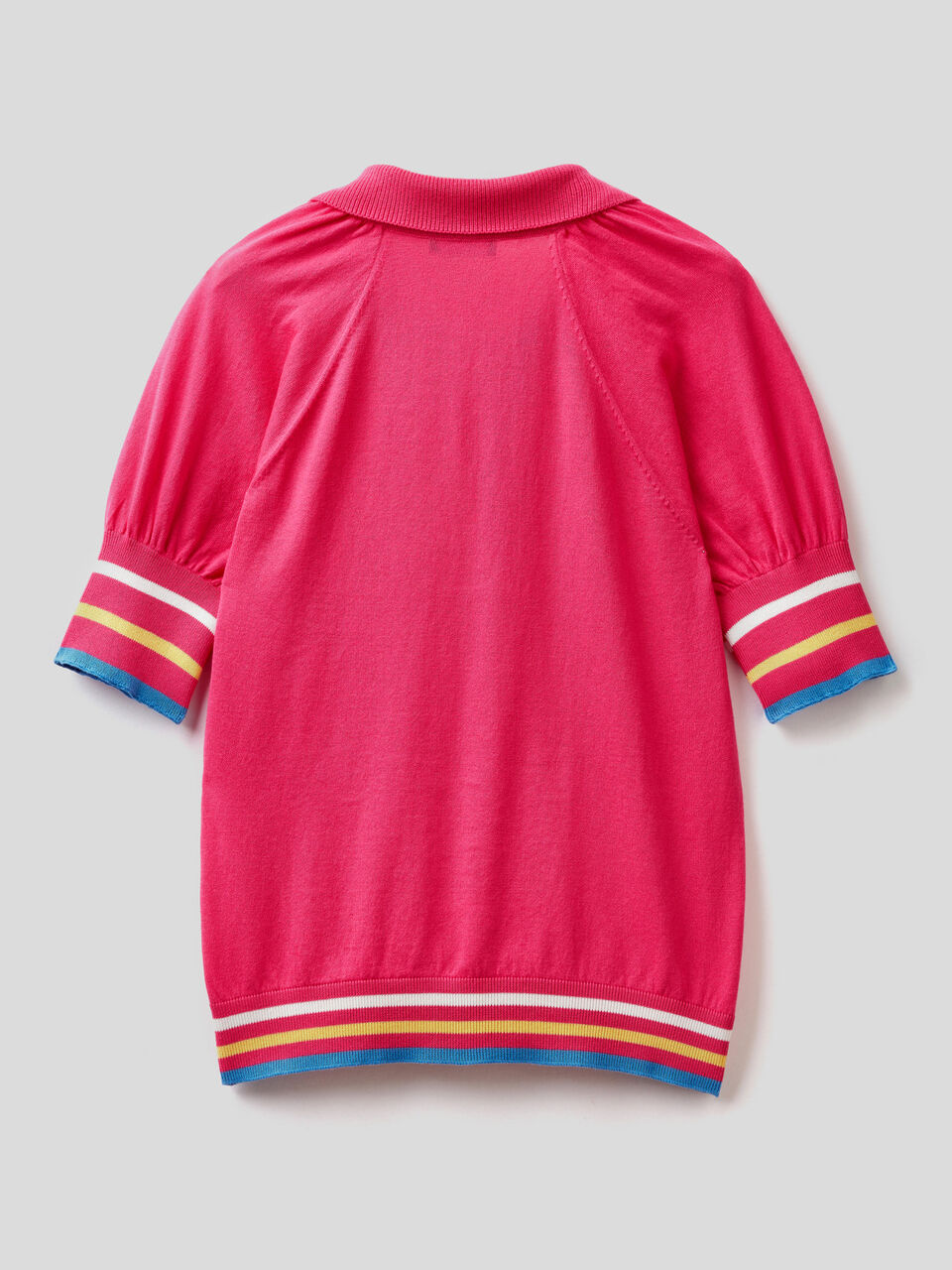 Polo with balloon sleeves image number 2