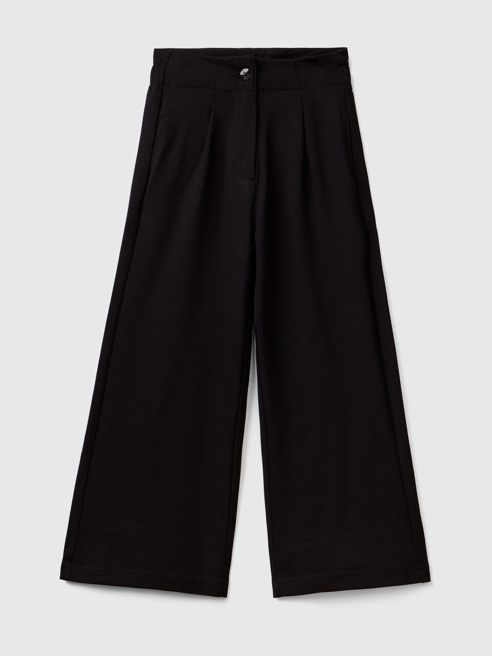 Palazzo trousers with elastic at back