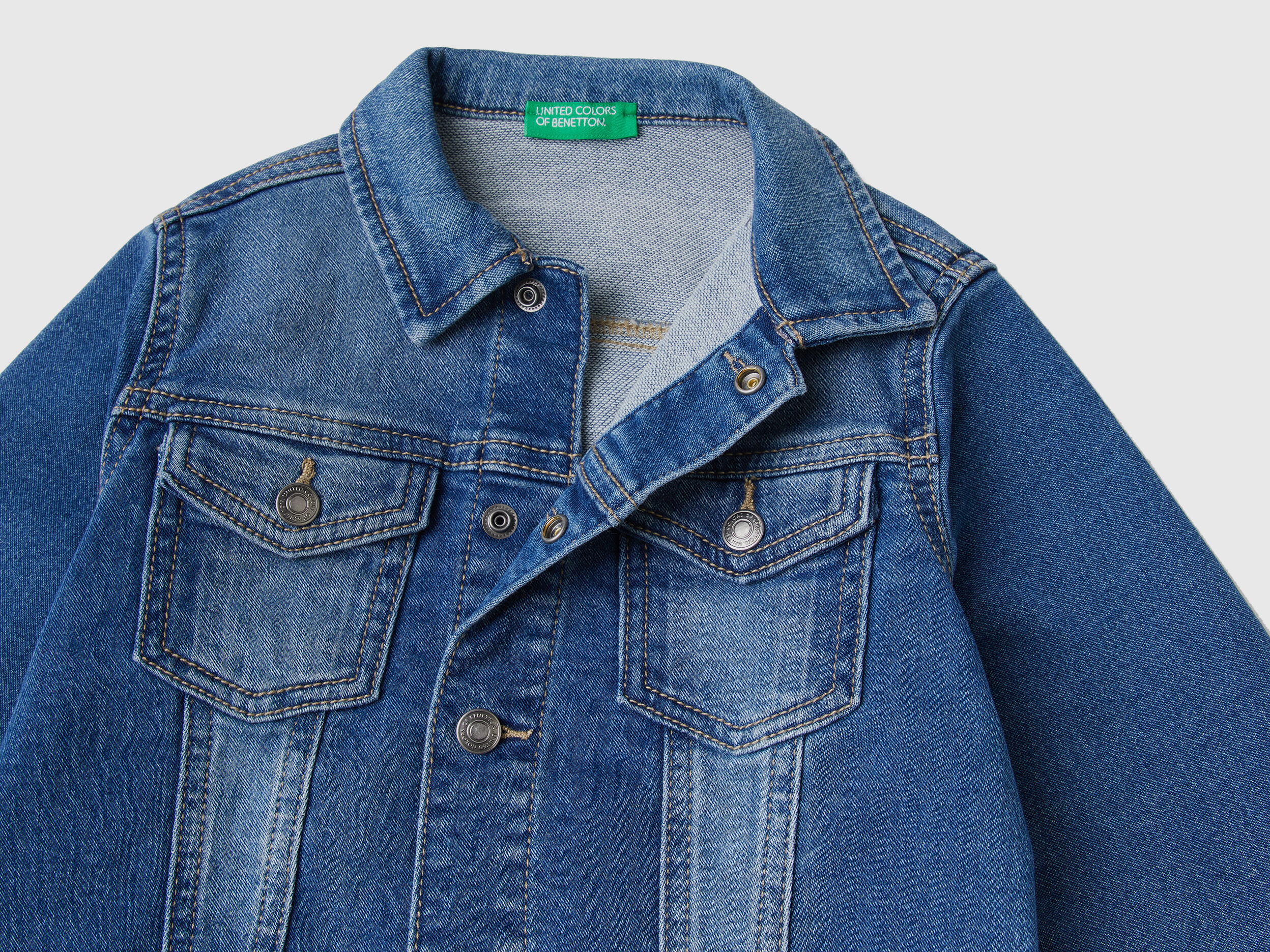 Benetton jeans jacket new arrivals