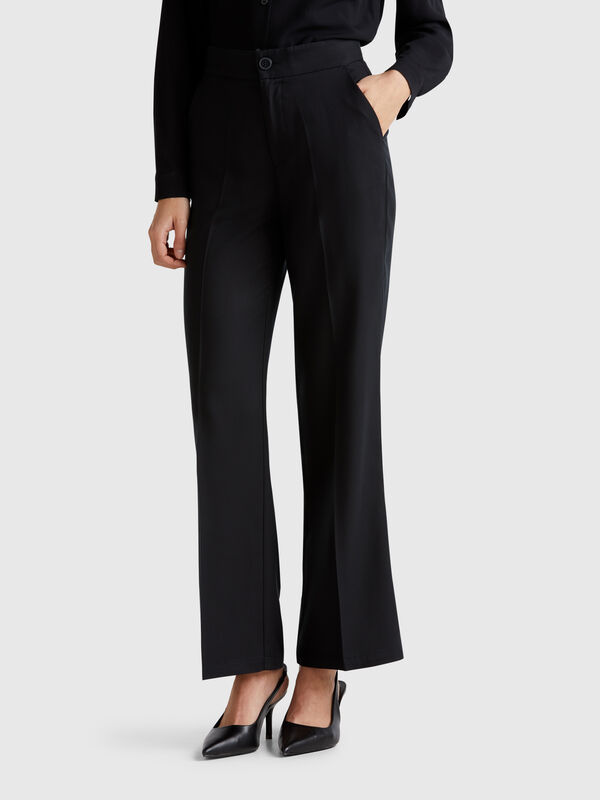 Trousers in pure lyocell Women