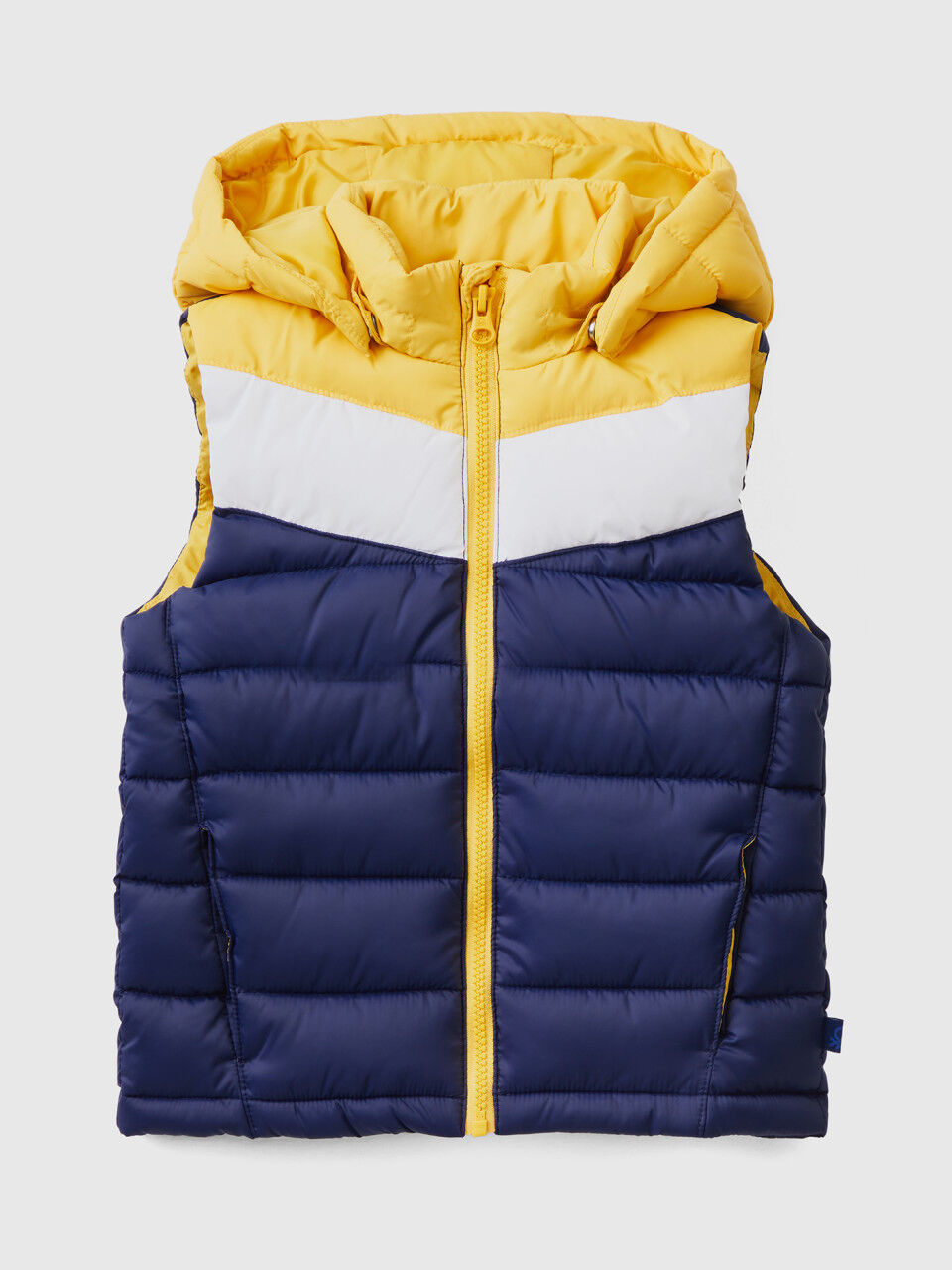 Padded color block vest