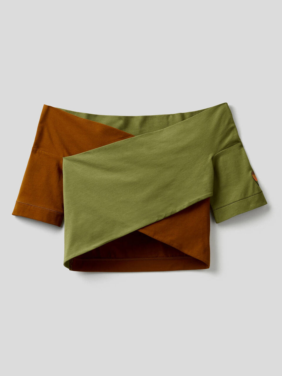 Stretch cotton cropped dress image number 1
