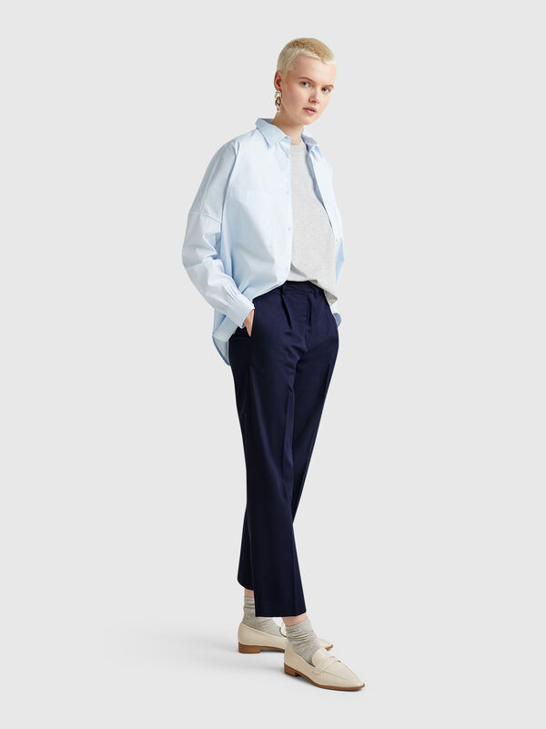 Stretch cotton trousers Women