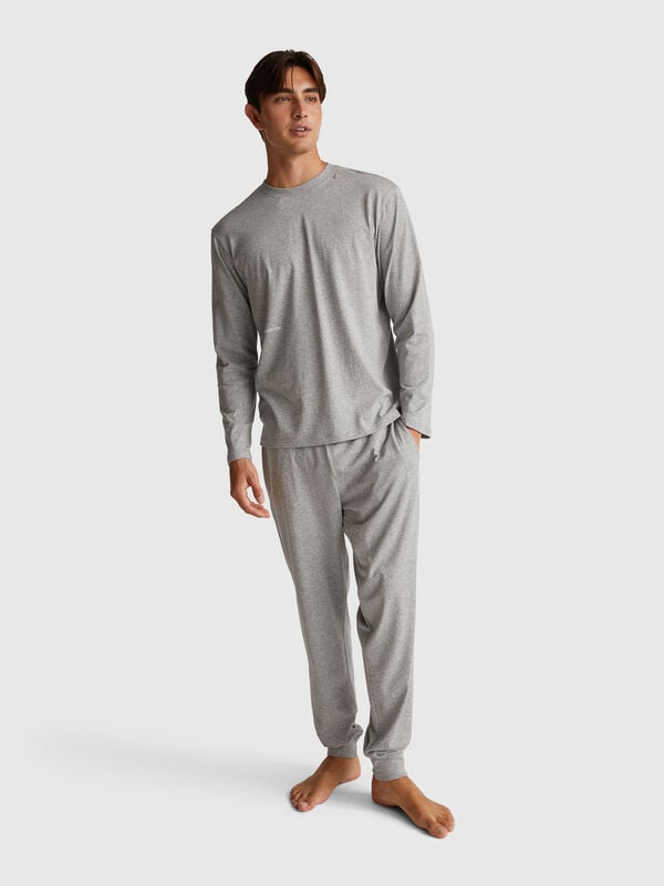 Trousers with elastic logo Men