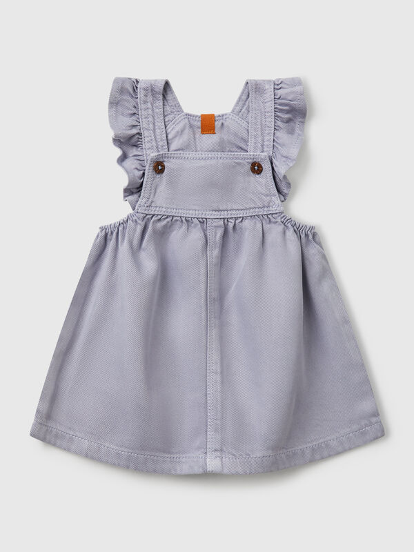 Dungaree skirt with rouches New Born (0-18 months)