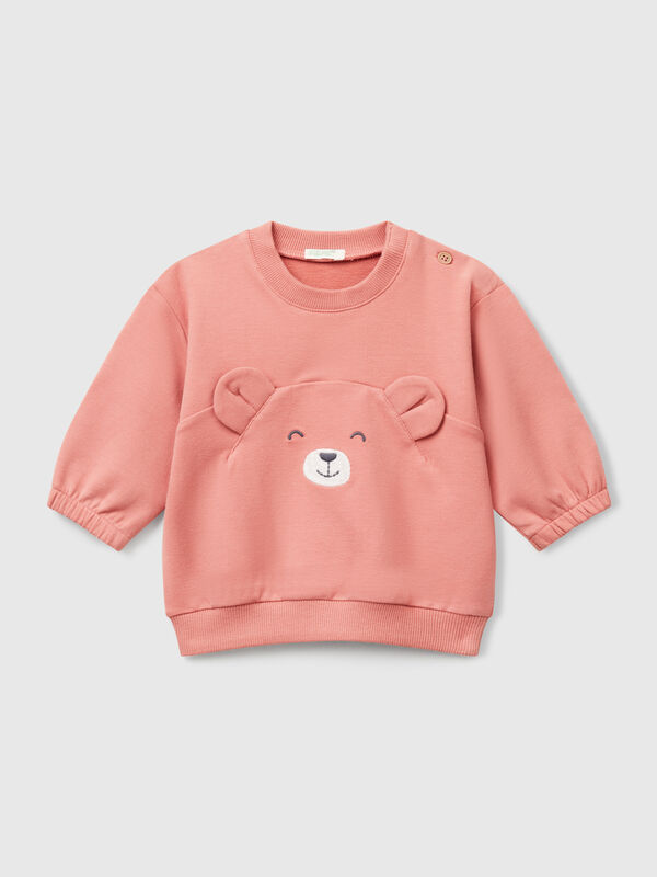 Sweatshirt with embroidery and patches New Born (0-18 months)