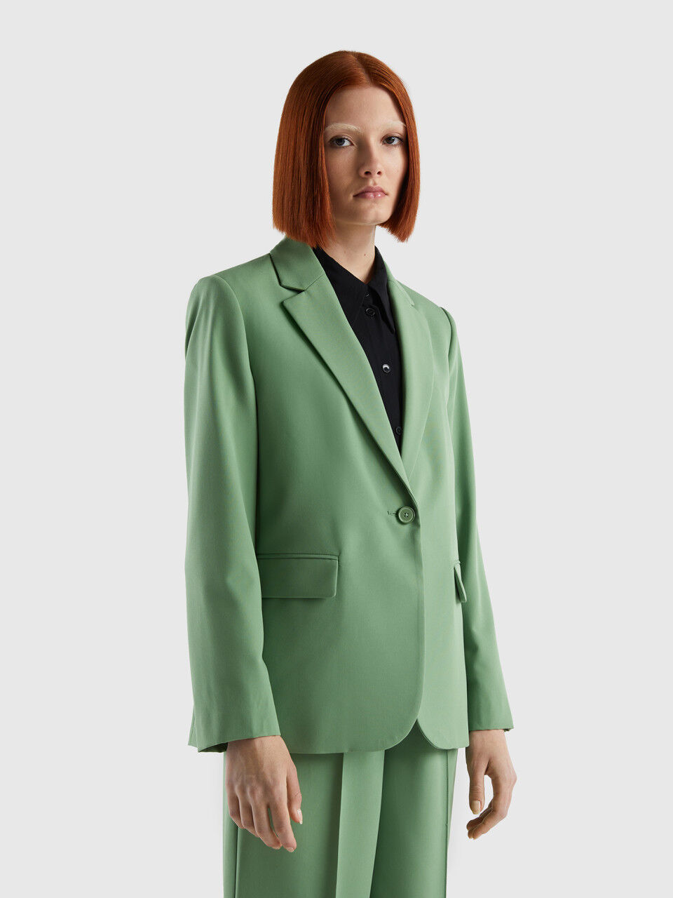 Lined flowy blazer
