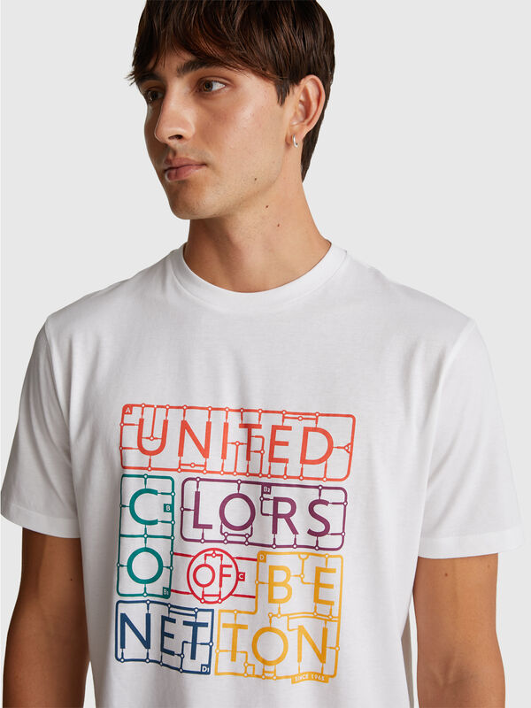 T-shirt in cotton with logo Men