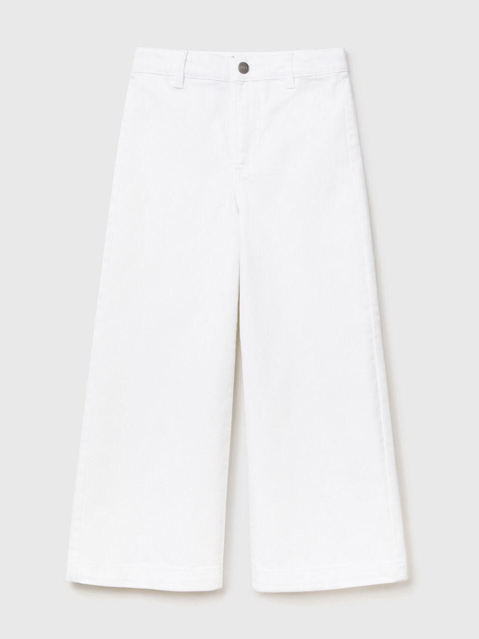 Palazzo trousers in stretch cotton