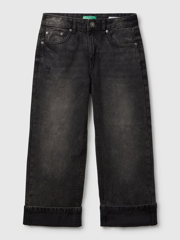 Straight jeans with cuffs Junior Boy