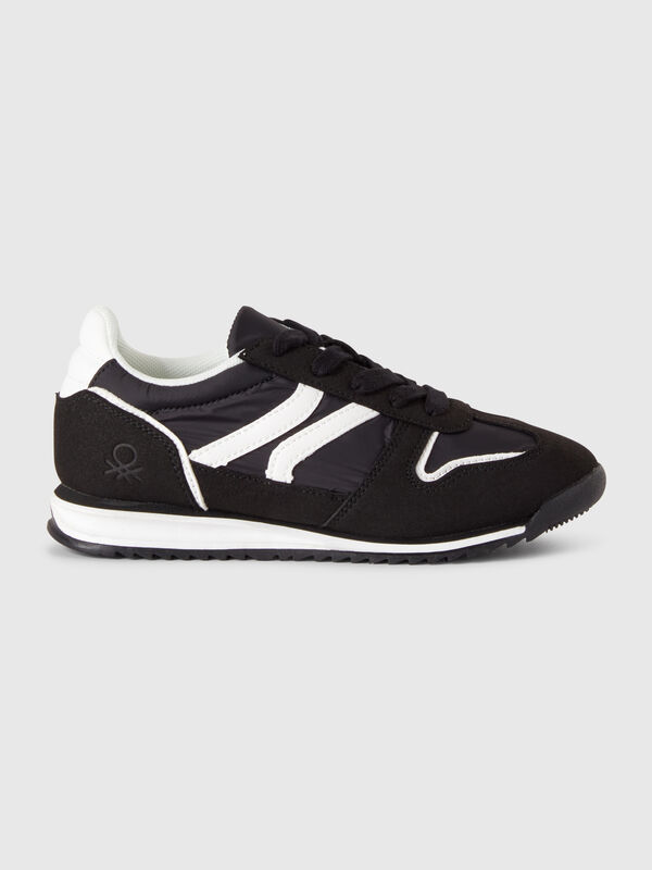 Sneakers in nylon and suede fabric Junior Boy