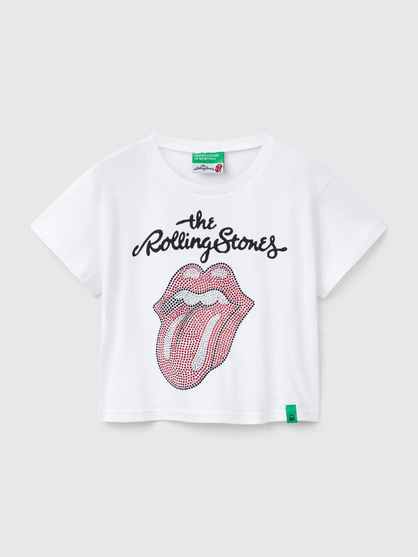 "The Rolling Stones" cropped t-shirt Junior Girl