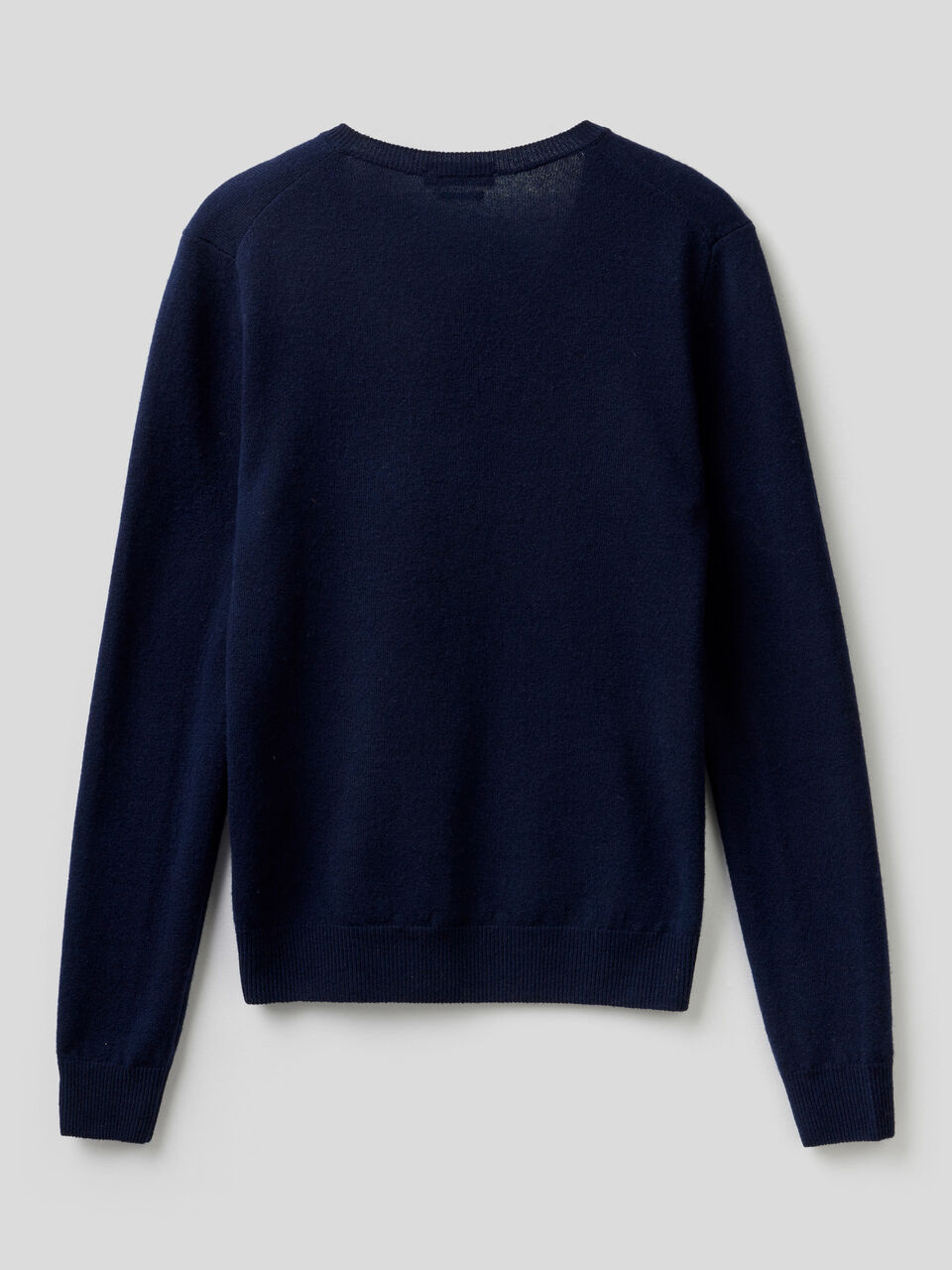 V-neck sweater in pure virgin wool image number 2