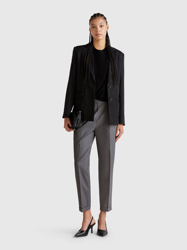 Stretch cotton trousers Women