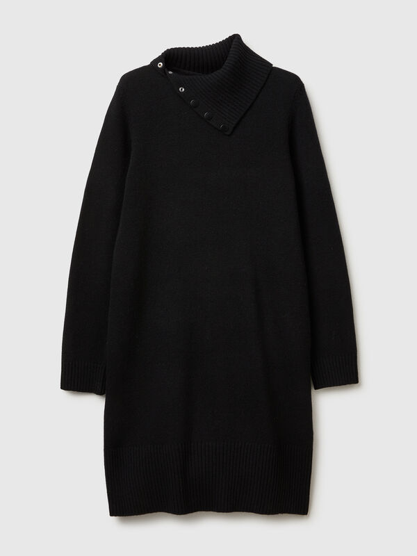 Midi dress in wool blend Women