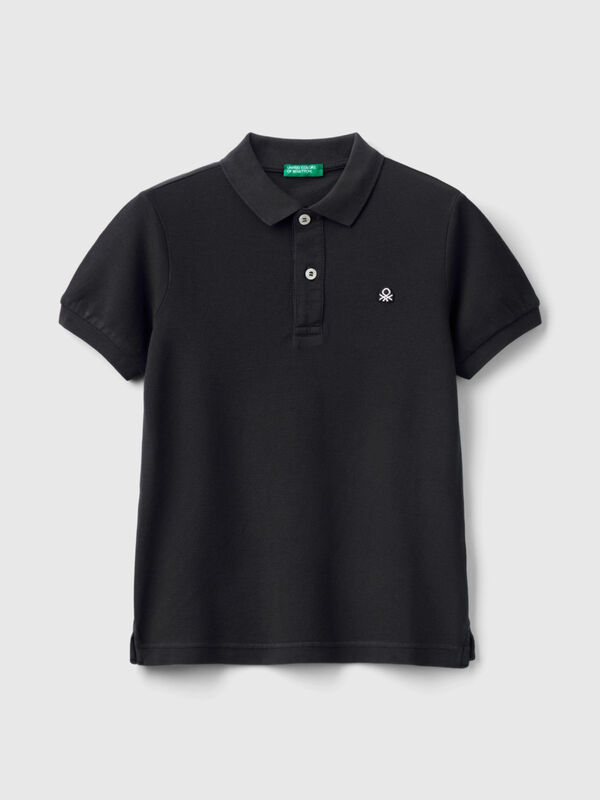 Slim fit polo in 100% organic cotton Junior Boy