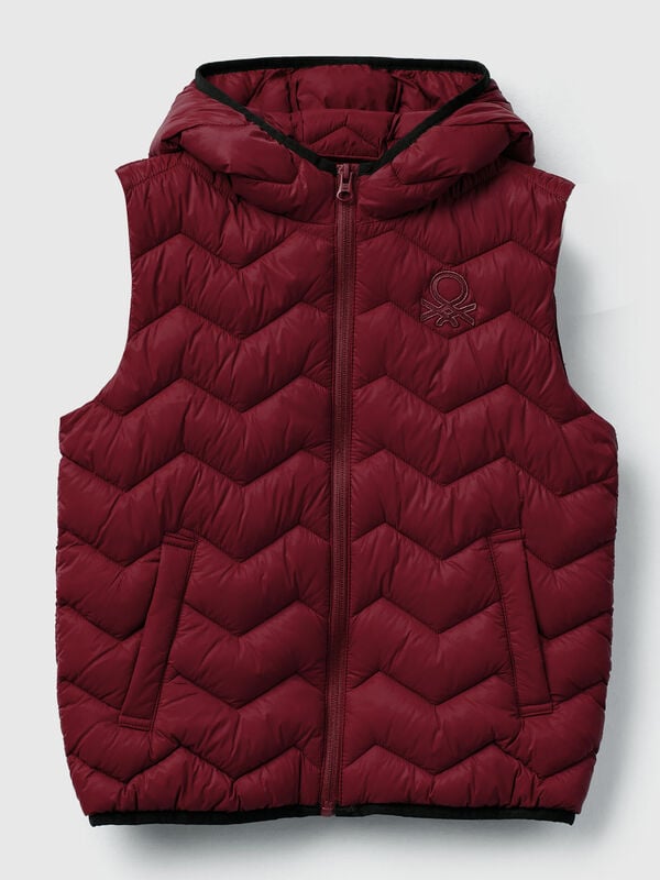 Padded vest with hood Junior Boy