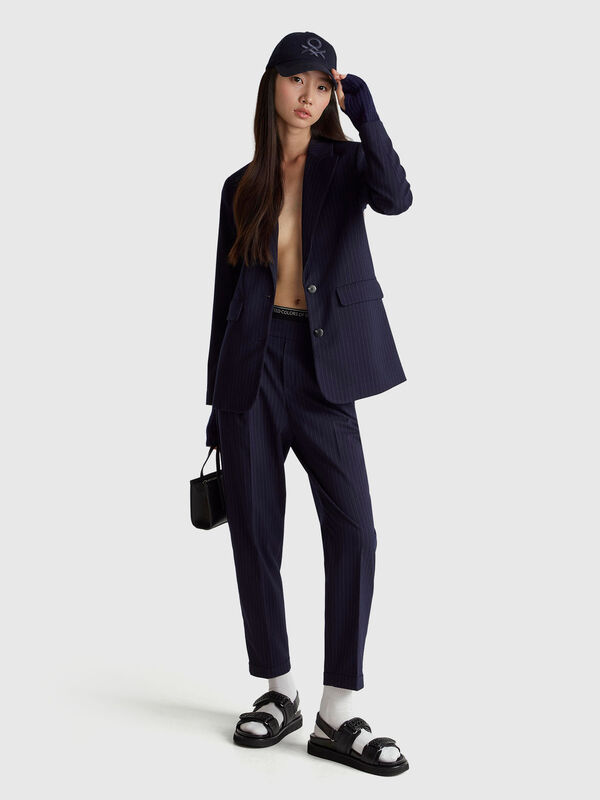 Pinstripe flannel trousers Pinstripe flannel trousers Women