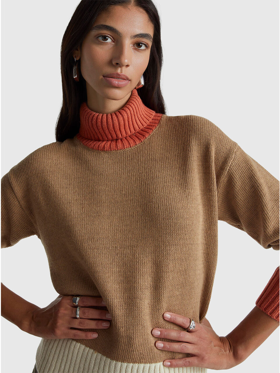 TURTLE NECK SWEATER Women image number null
