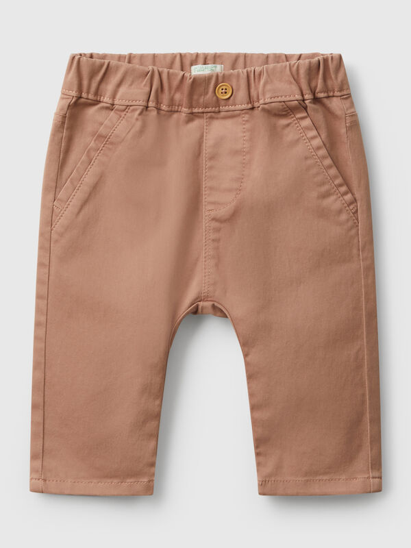 Trousers in stretch cotton blend New Born (0-18 months)