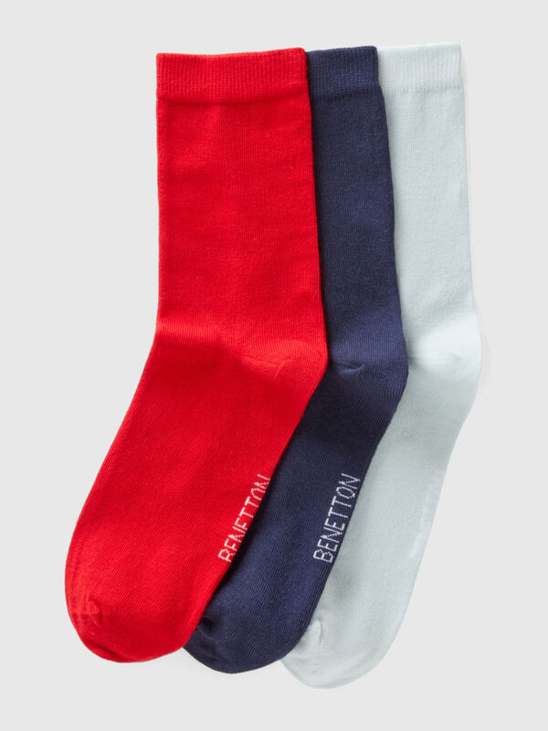 Sock set in organic stretch cotton blend