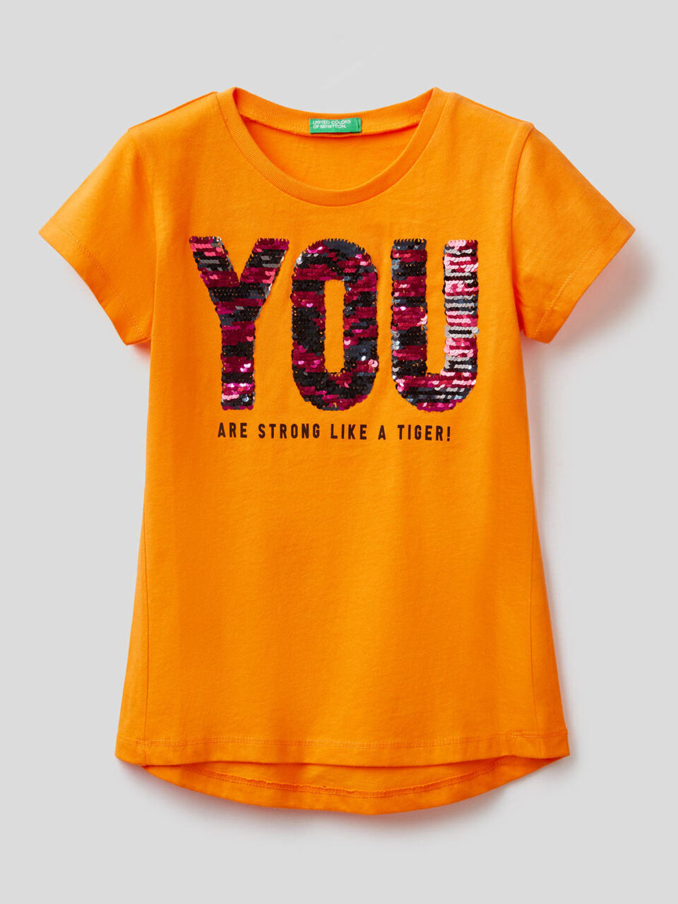 Cotton t-shirt with sequins image number 1