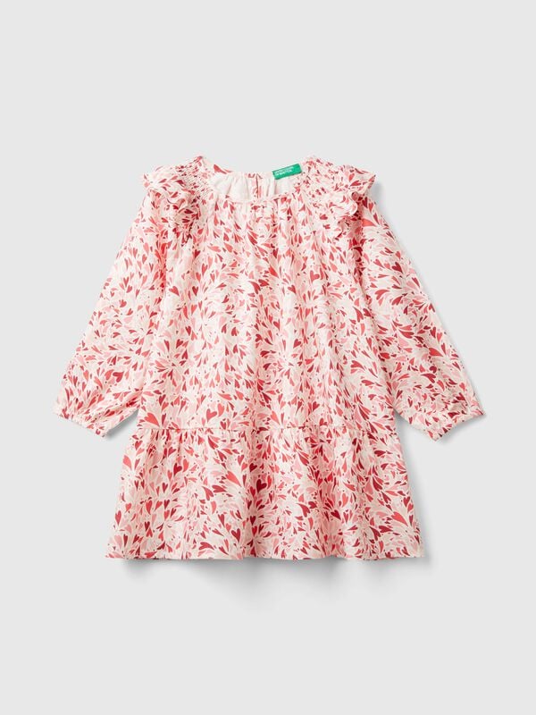 Heart dress in sustainable viscose Junior Girl