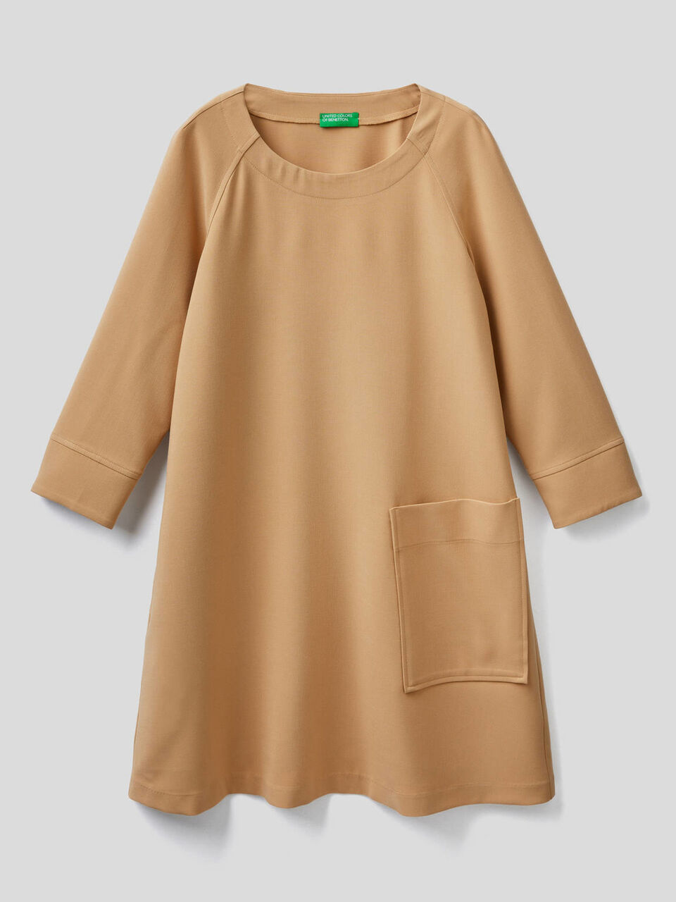 Flared dress with maxi pocket image number null
