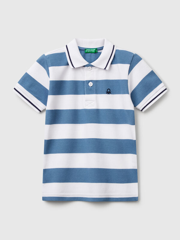 Striped short sleeve polo shirt Junior Boy