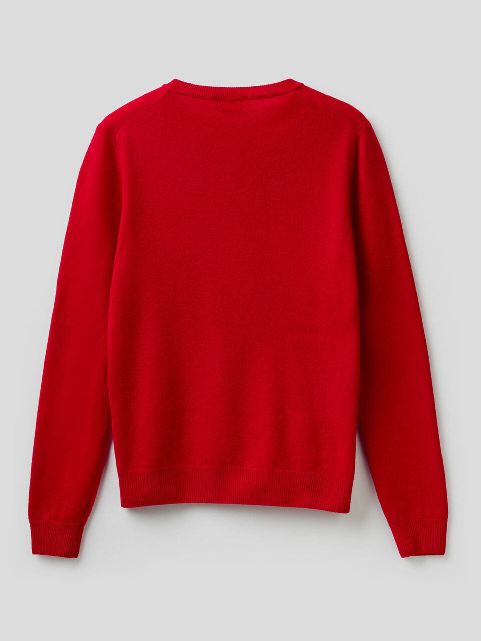 Crew neck sweater in pure virgin wool image number null