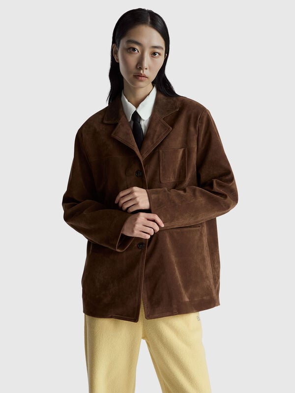 Suede-look jacket Women