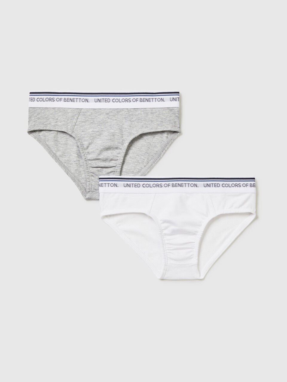 Two briefs with logoed elastic
