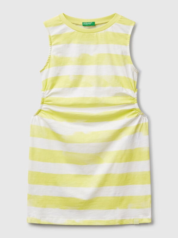 Striped dress with porthole Junior Girl