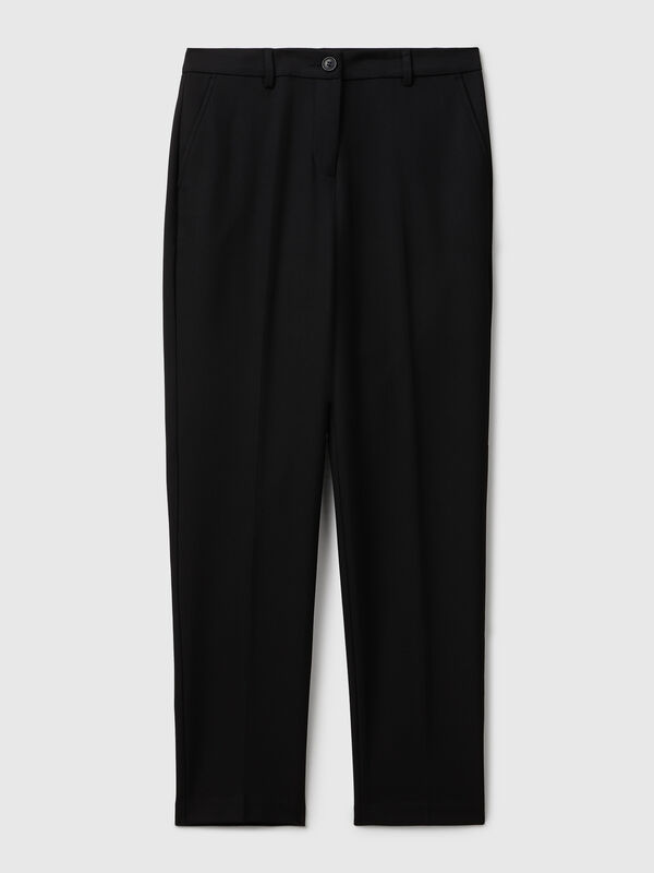 Trousers in stretch viscose blend Trousers in stretch viscose blend Women