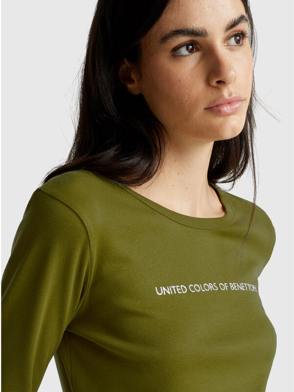 100% cotton long sleeve t-shirt Women