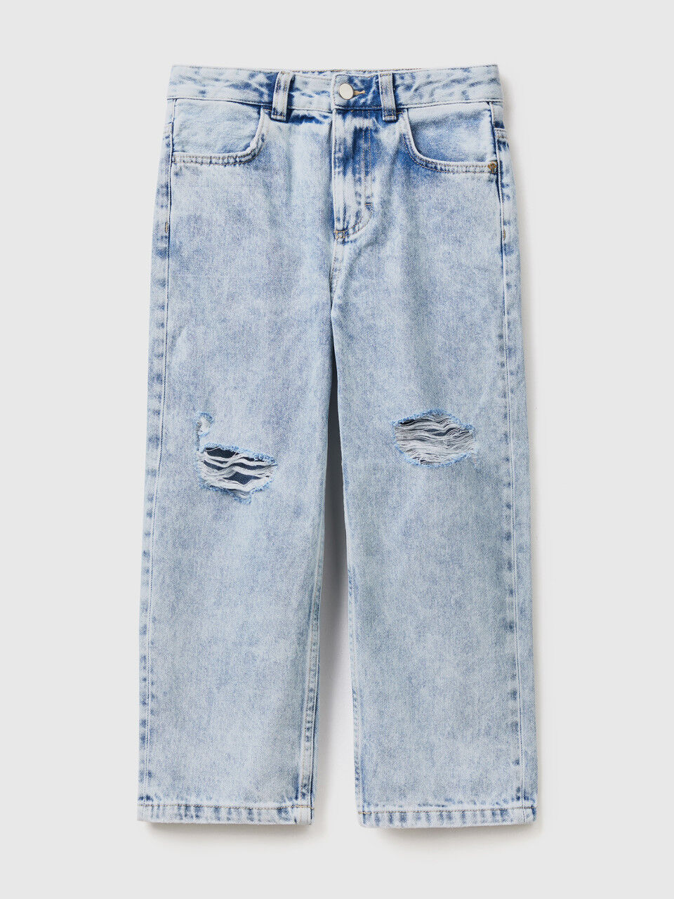 Baggy fit jeans with rips