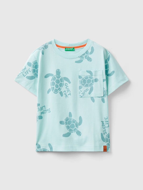 T-shirt with turtle print Junior Boy