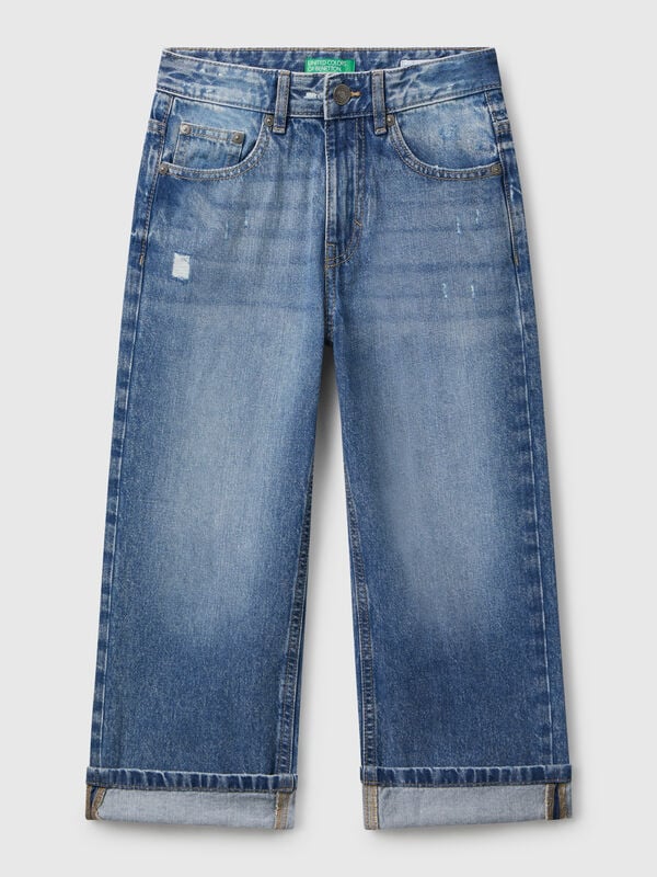 Straight jeans with cuffs Junior Boy