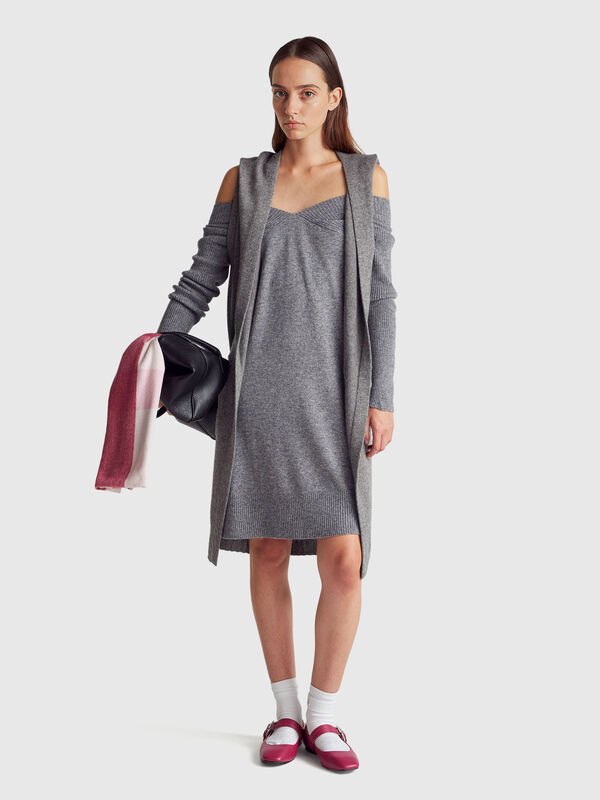Midi dress in wool blend Women