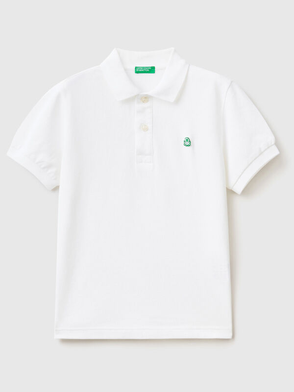Slim fit polo in 100% organic cotton