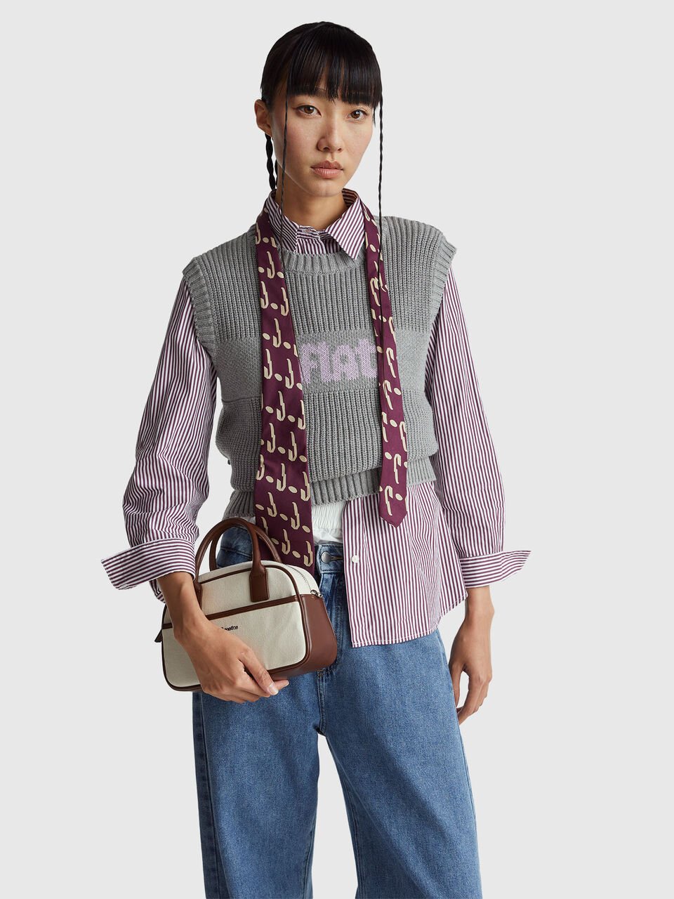 SLEEVELESS SWEATER Women image number null