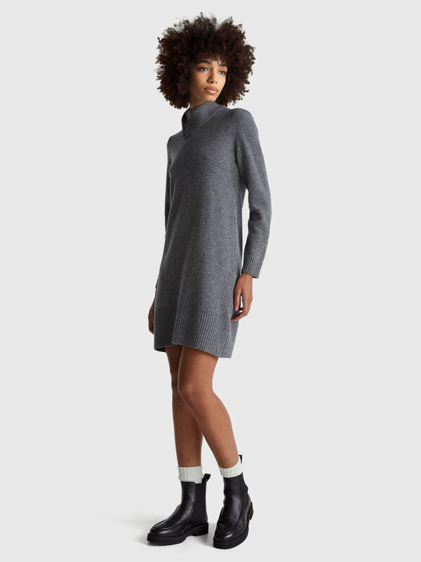 Midi dress in wool blend Women